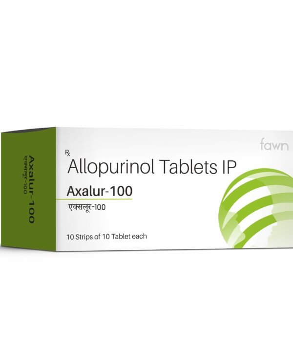 Allopurinol Tablets IP 100 mg - AXALUR 100