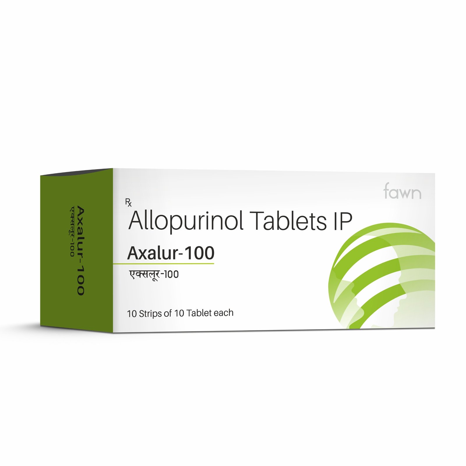 Allopurinol Tablets IP 100 mg - AXALUR 100