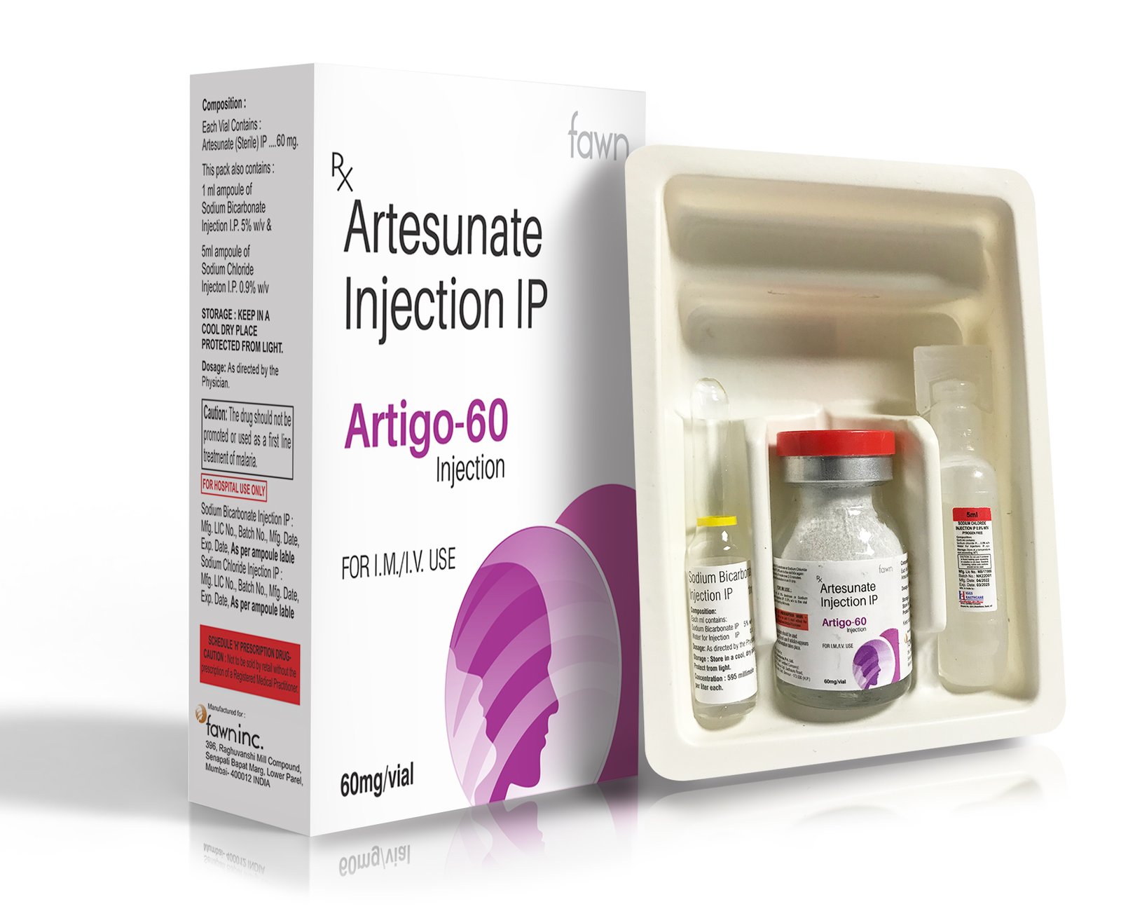 Artesunate 60 mg Injection IP - ARTIGO 60 Injection