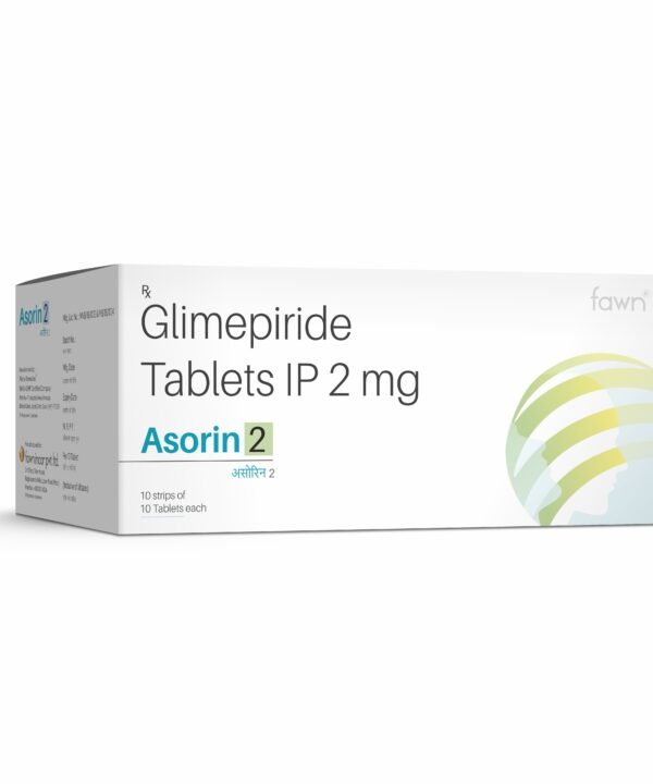 Glimepiride 2 mg Tablets IP - ASORIN 2 Tablets