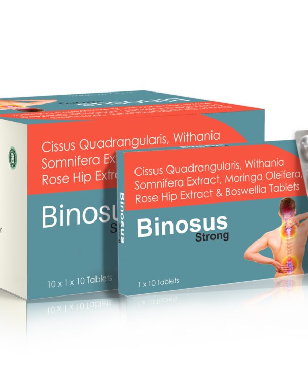 Cissus Quadrangulasis Withania Somnifera Moringa Oleifera Rosehip Extract Boswellia Tablets - BINOSUS STRONG