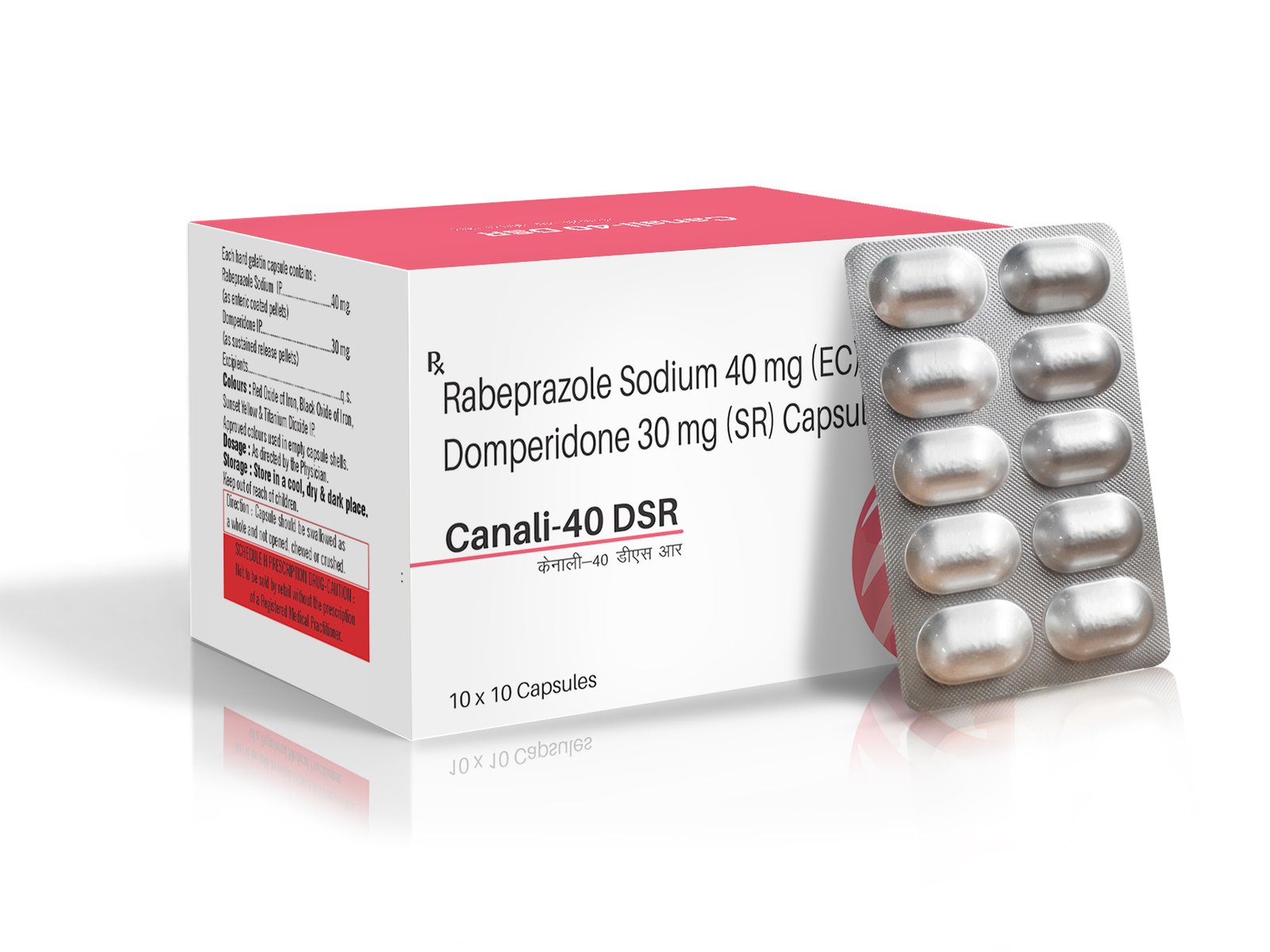 Rabeprazole Sodium 40 mg + Domperidone 30 mg (SR) - CANALI 40 DSR