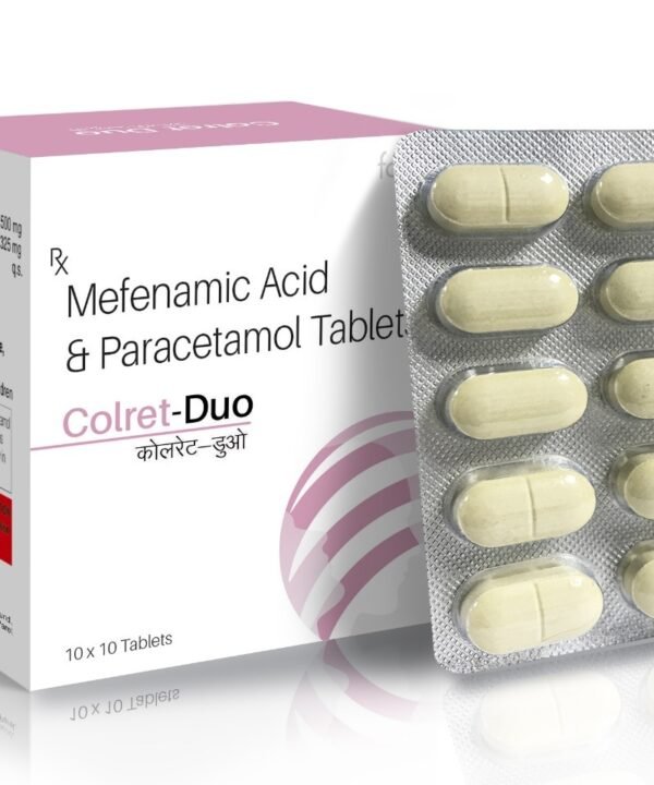 Mefenamic Acid & Paracetamol Tablets - COLRET DUO