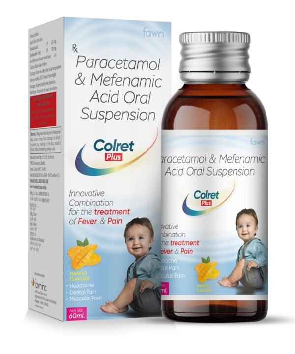 Paracetamol 125 Mg + Mefenamic Acid 50 g Suspension - COLRET PLUS