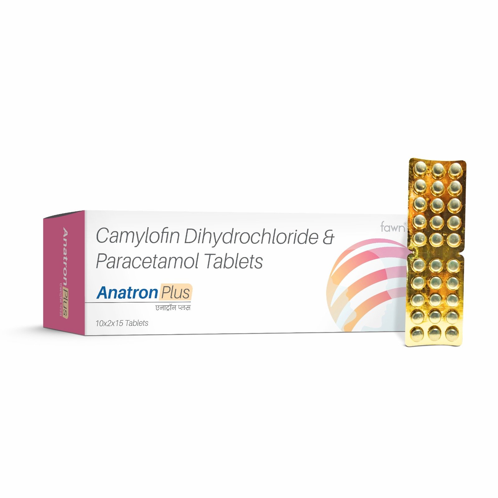 Camylofin 25 mg + Paracetamol 325 mg Tablets - ANATRON PLUS