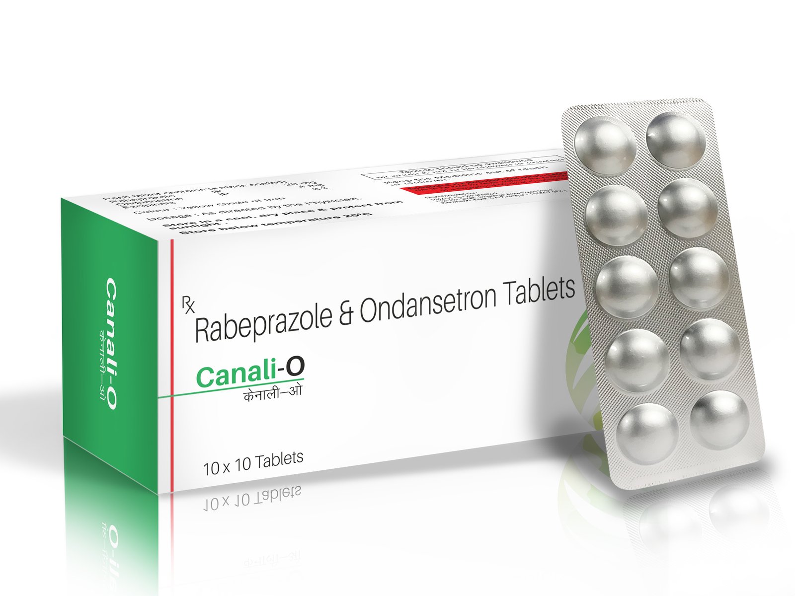 Rabeprazole Sodium 20 mg & Ondansetron 4 mg Tablets - CANALI O