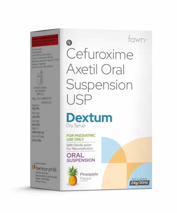 Cefuroxime Axetil Oral Suspension USP - DEXTUM Dry Syrup