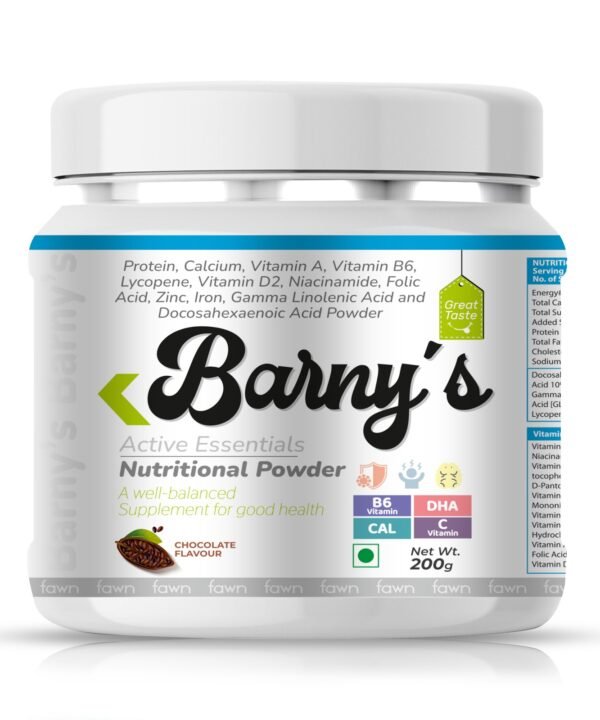 Chocolate Flavor Protein Powder with DHA, Vitamins & Minerals - BARNY'S Chocolate Flavor