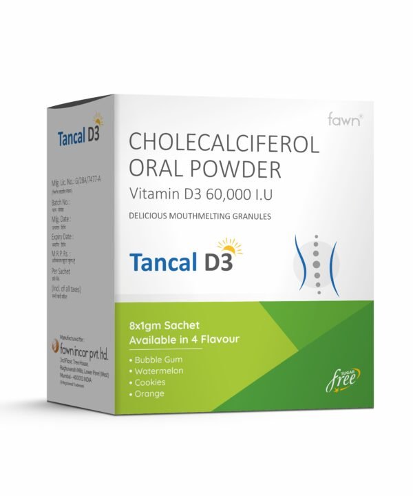 Cholecalciferol Oral Powder - TANCAL D3 Sachets - Fawn Incor