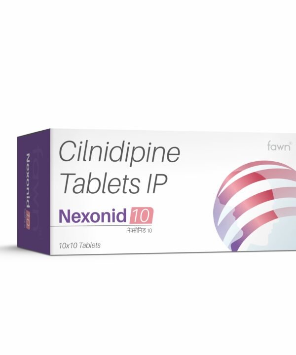 Cilnidipine Tablets IP 10 Mg - NEXONID 10 - Fawn Incor
