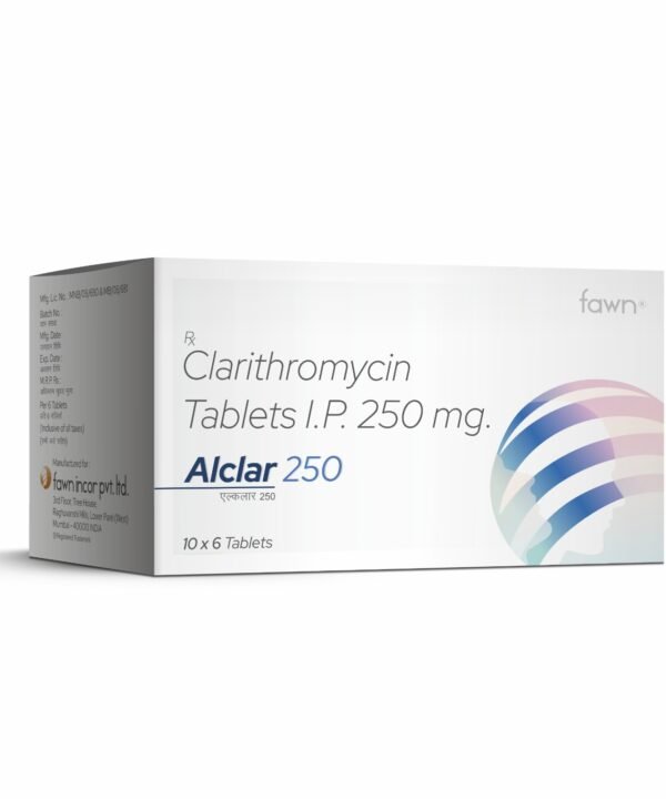 Clarithromycin Tablets IP 250 mg - ALCLAR 250 - Fawn Inc