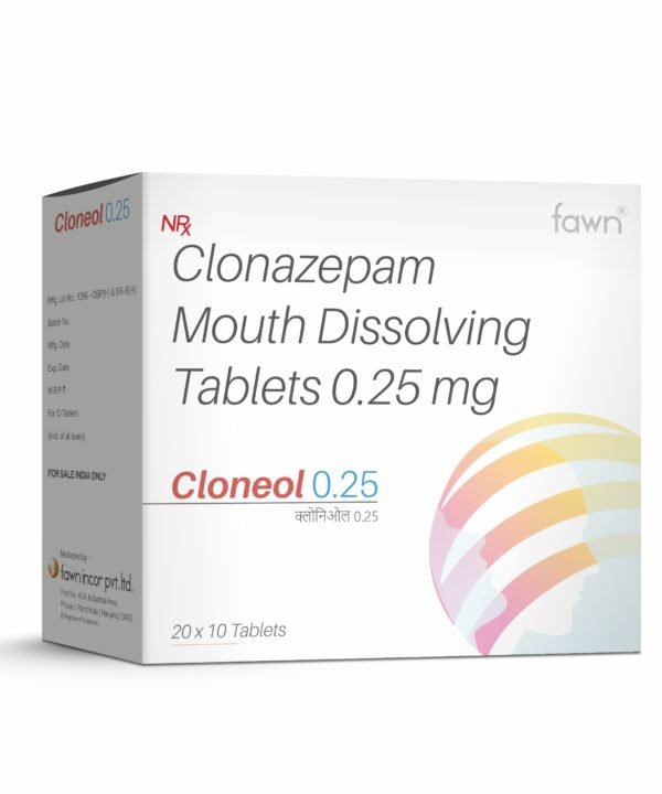 Clonazepam Mouth Dissolving Tablets 0.25 Mg - CLONEOL 0.25