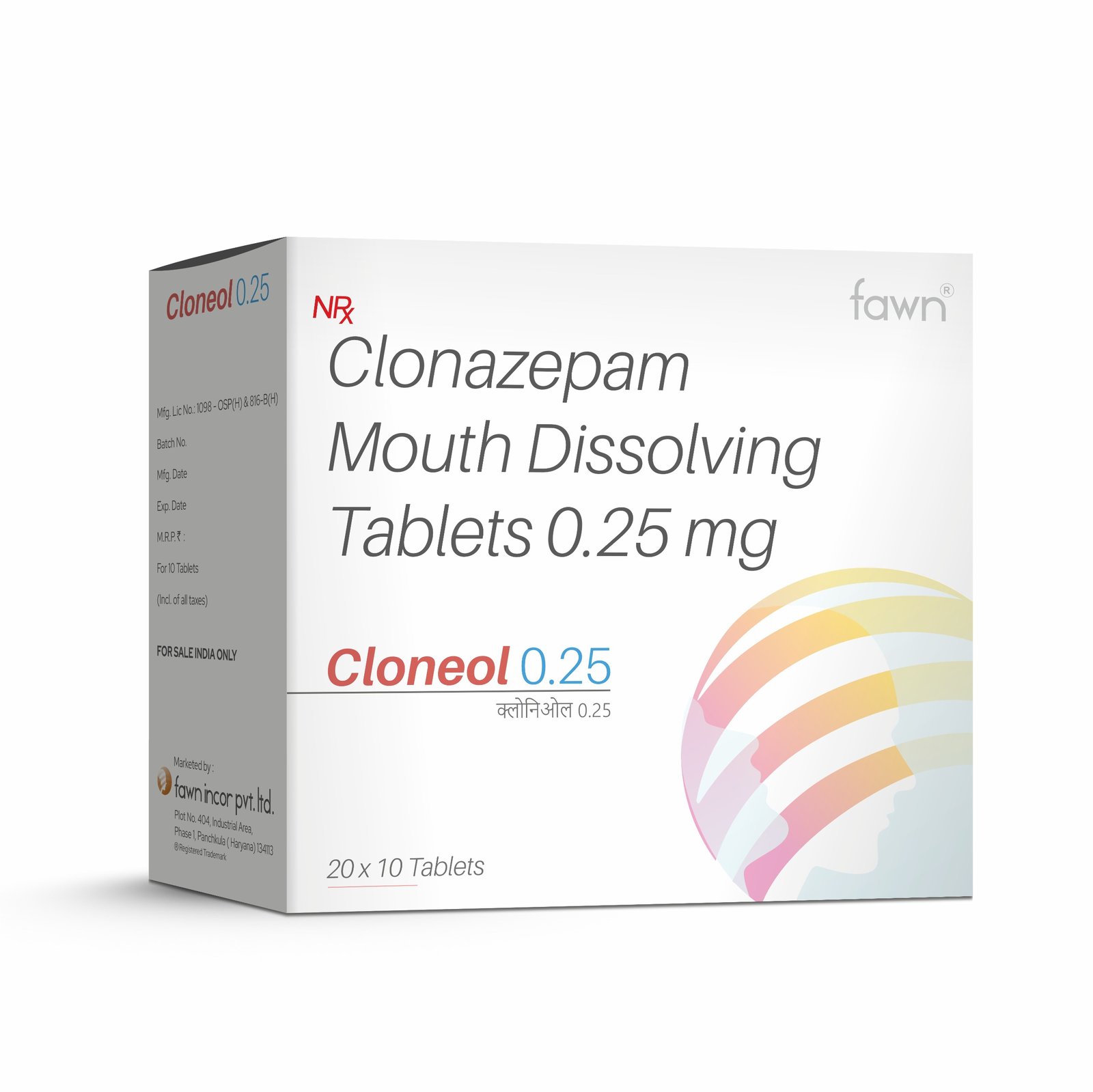 Clonazepam Mouth Dissolving Tablets 0.25 Mg - CLONEOL 0.25