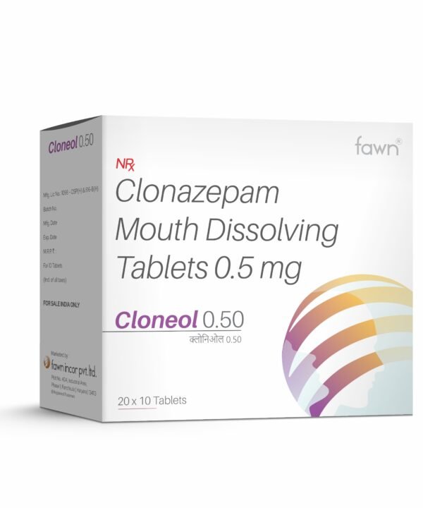 Clonazepam Mouth Dissolving Tablets 0.50 Mg - CLONEOL 0.50