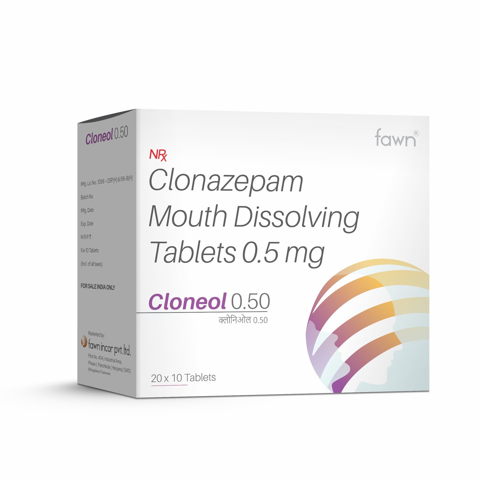 Clonazepam Mouth Dissolving Tablets 0.50 Mg - CLONEOL 0.50