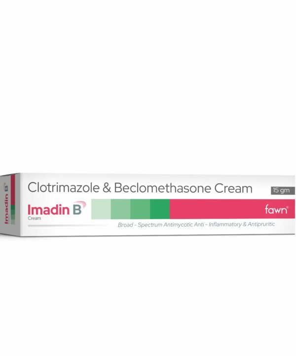 Clotrimazole & Beclomethasone Dipropionate Cream - IMADIN B - Fawn Incor