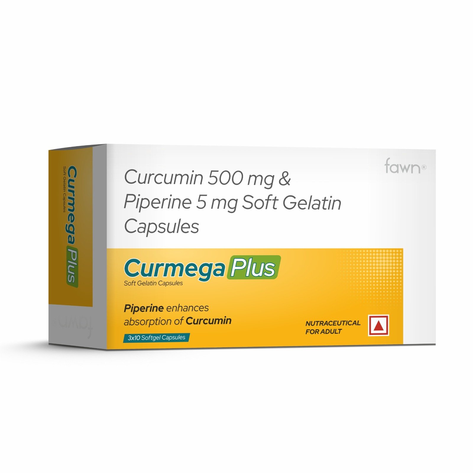 Curcumin & Piperine Soft Gelatin Capsules - CURMEGA PLUS