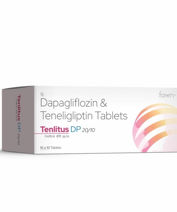 Dapagliflozin & Teneligliptin Tablets - TENLITUS DP 20-10 - Fawn Incor