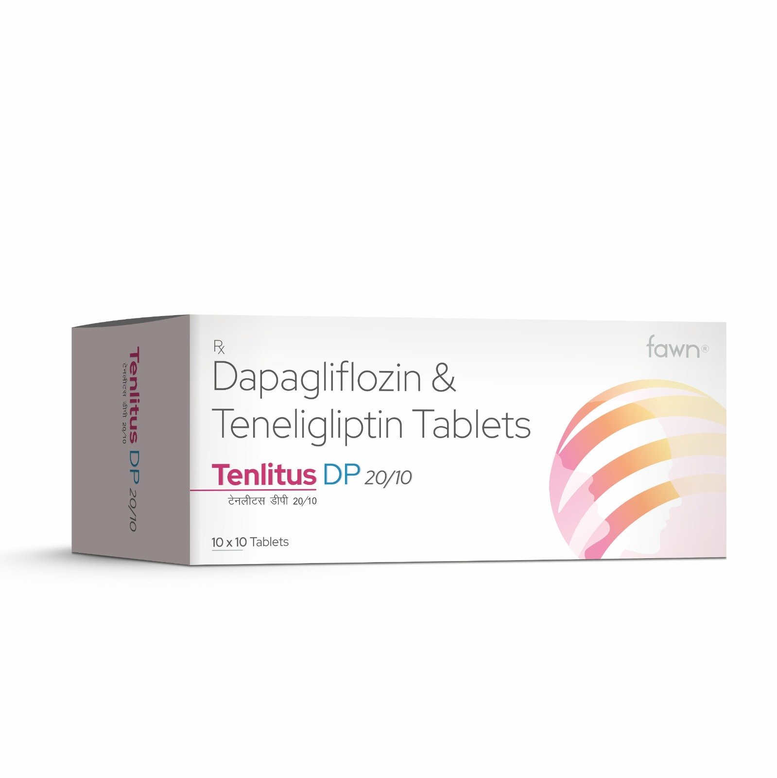 Dapagliflozin & Teneligliptin Tablets - TENLITUS DP 20-10 - Fawn Incor