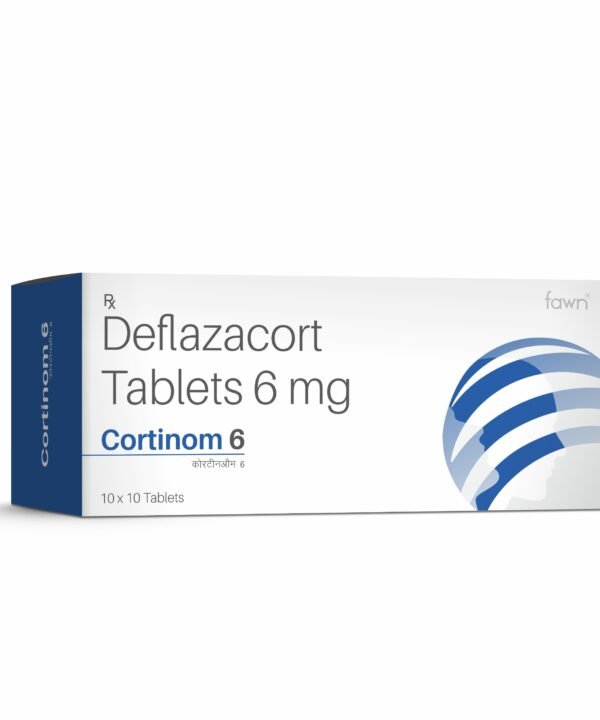 Deflazacort Tablets 6 Mg - CORTINOM 6 - Fawn Incor