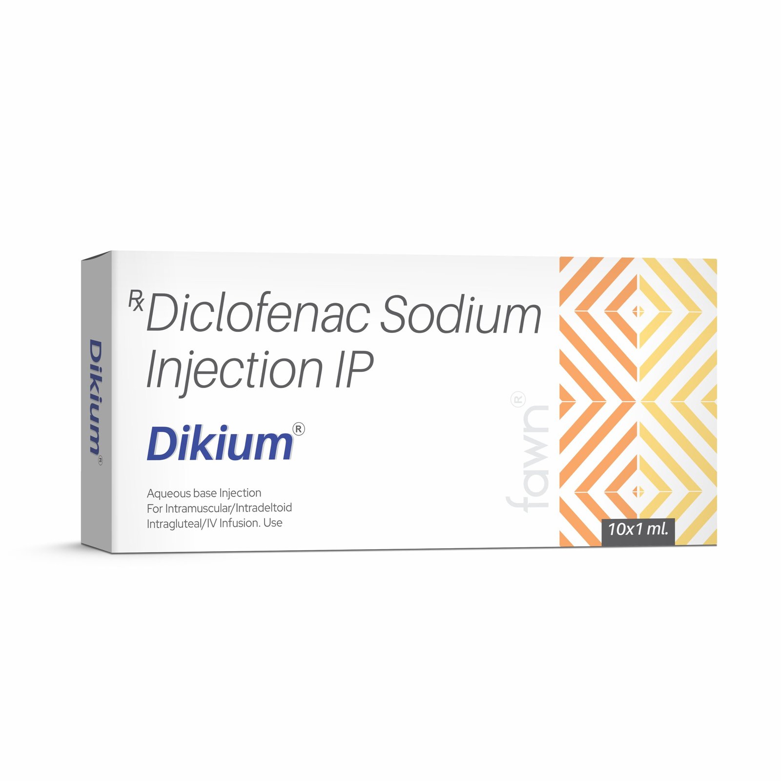 Diclofenac Sodium Injection IP - DIKIUM Injection - Fawn Incor