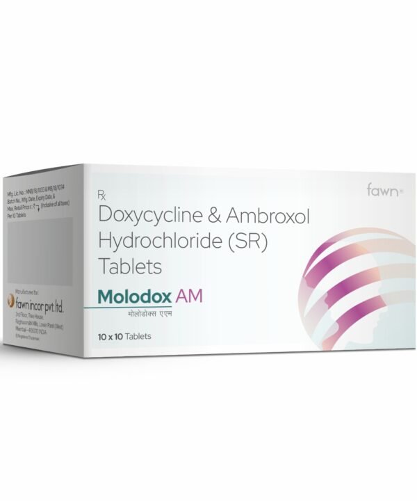 Doxophylline & Ambroxol Hydrochloride (SR) Tablets - MOLODOX AM - Fawn Incor