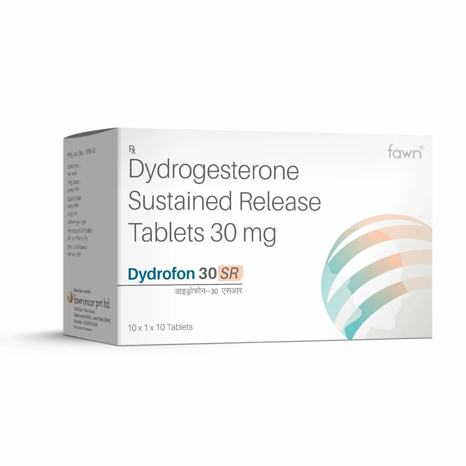 Dydrogesterone 30 mg Sustained Release Tablets - DYDROFON 30 SR Tablets