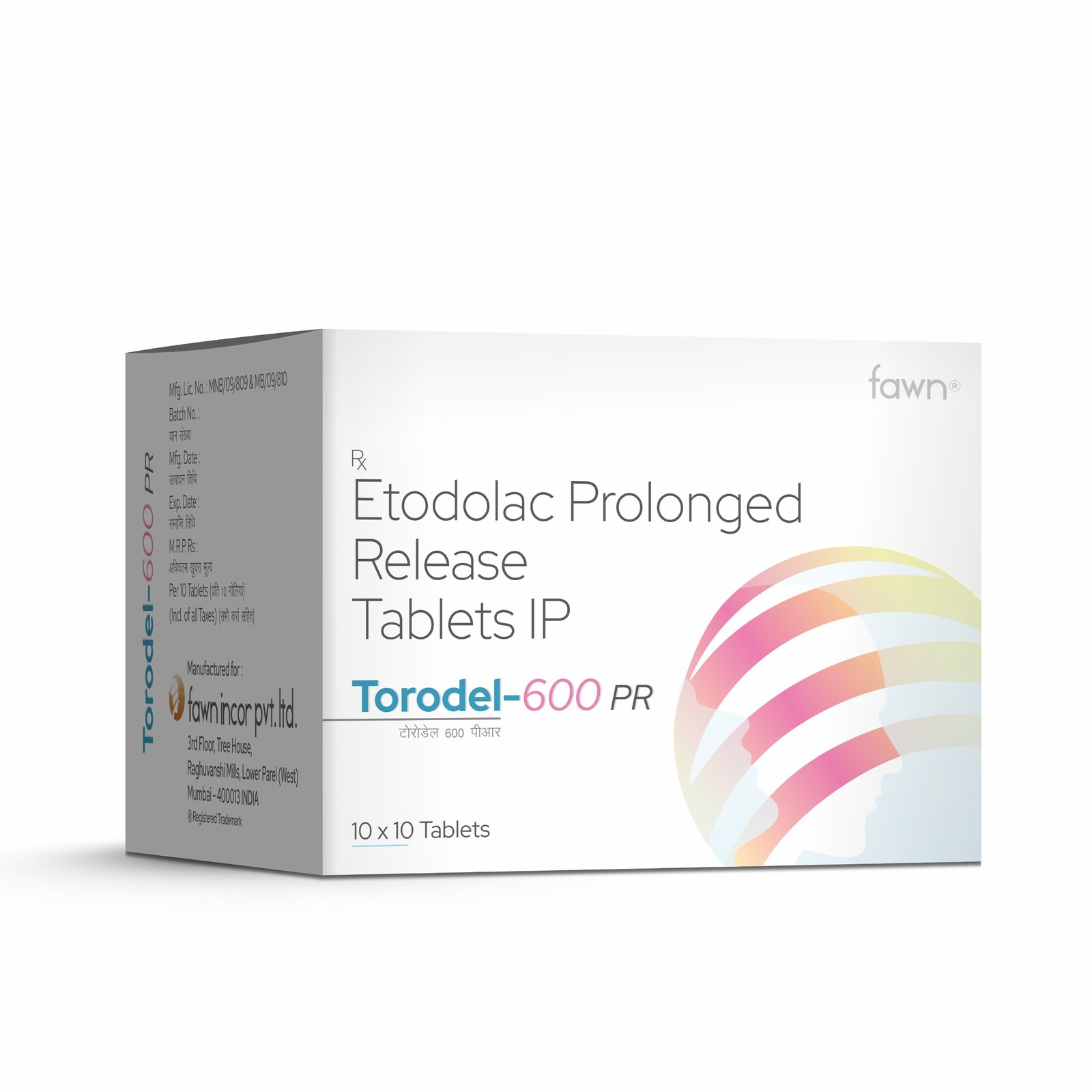 Etodolac Prolonged Release Tablets IP 600 Mg - TORODEL 600 PR