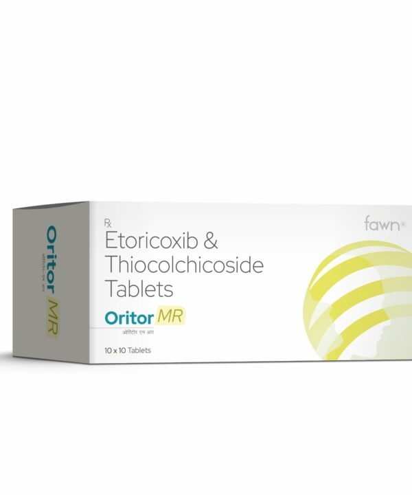 Etoricoxib & Thiocolchicoside Tablets - ORITOR MR - Fawn Incor