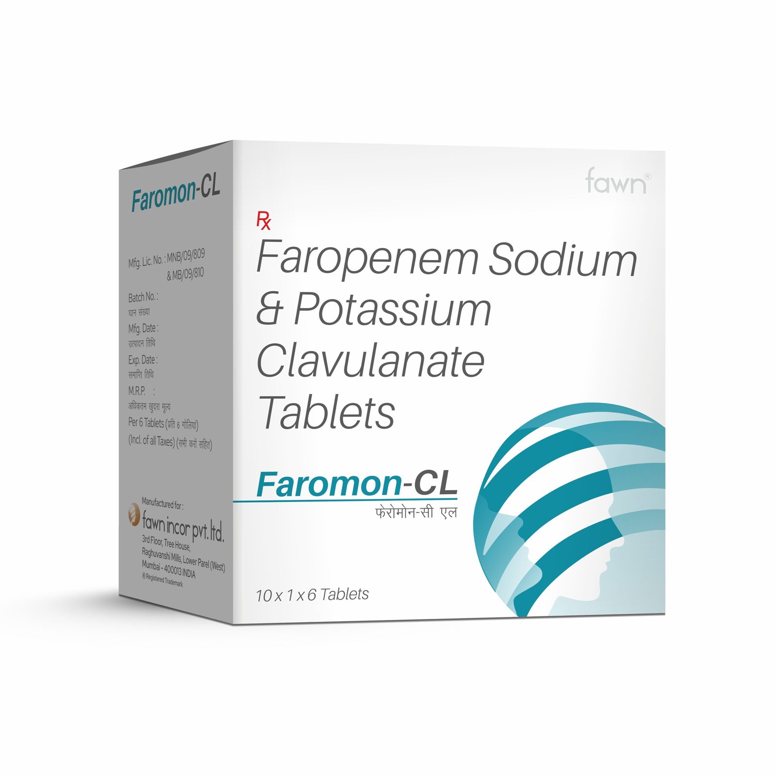 Faropenem Sodium & Potassium Clavulanate Tablets - FAROMON CL - Fawn Incor