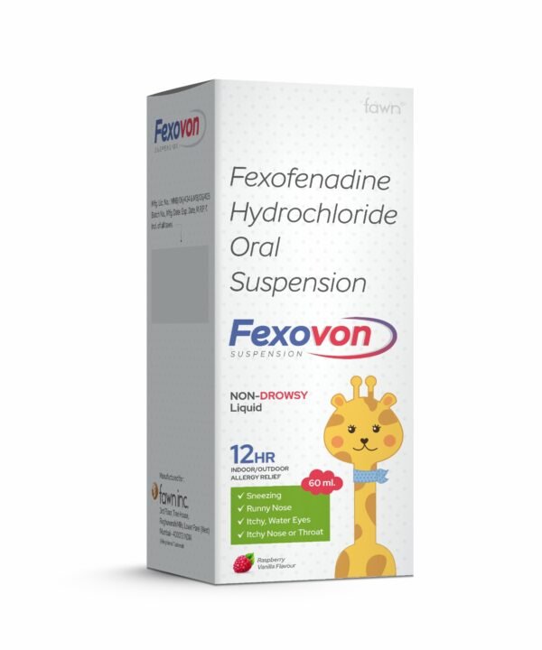 Fexofenadine Hydrochloride Oral Suspension - FEXOVON Suspension - Fawn Incor