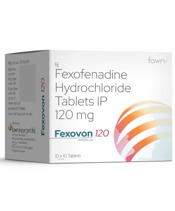 Fexofenadine Hydrochloride Tablets IP 120 Mg - FEXOVON 120