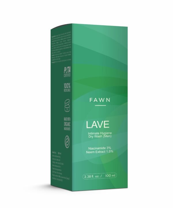 Fawn Incor - Intimate Hygiene Dry Wash for Men - LAVE Hygiene Dry Wash