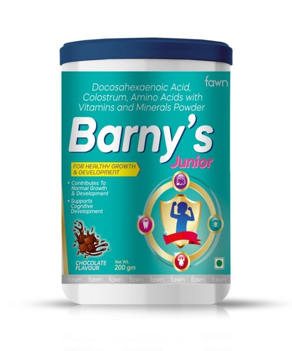 JUNIOR Chocolate Powder with amino acids, vitamins & minerals - BARNY'S JUNIOR