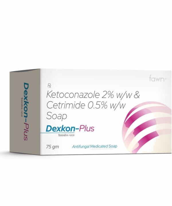 Ketoconazole 2% Ww + Cetrimide 0.5% Ww - DEXKON PLUS Soap