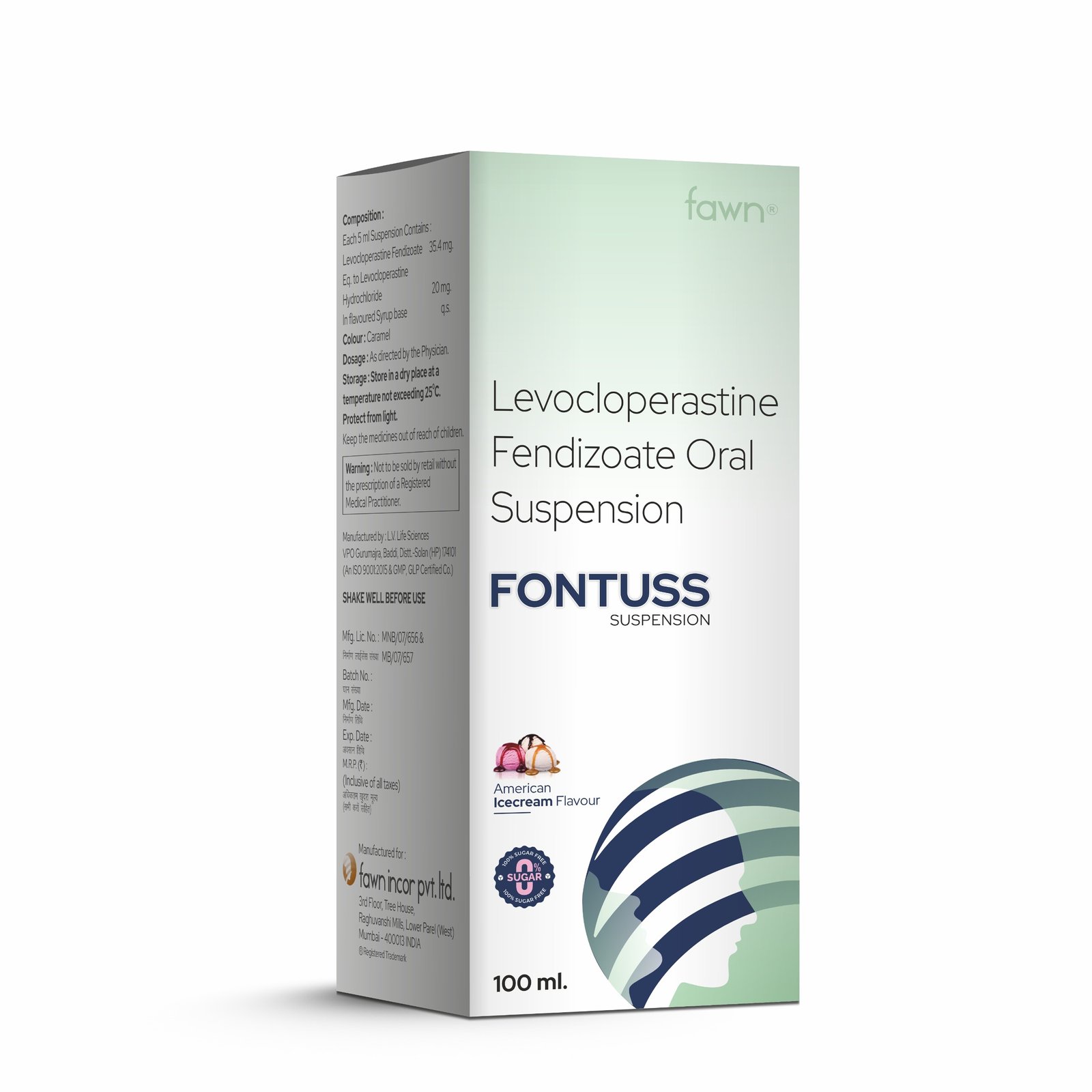 Levocloperastine Fendizoate Oral Suspension - FONTUSS - Fawn Incor