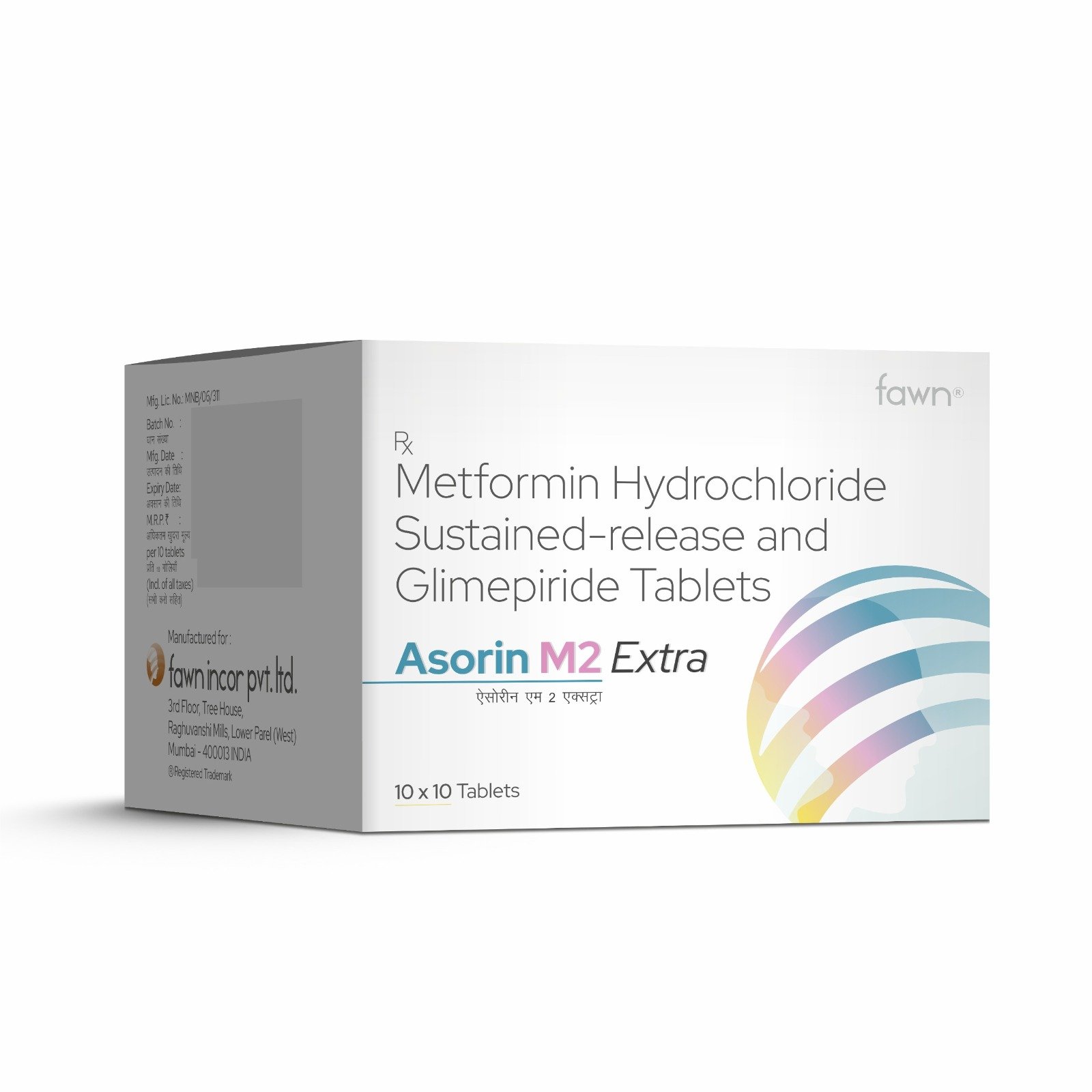 Metformin Hydrochloride Sustained Release & Glimepiride Tablets - ASORIN M2 EXTRA