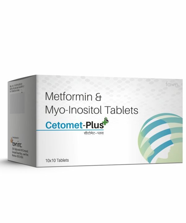 Metformin & Myo-Inositol Hydrochloride Tablets - CETOMET PLUS - Fawn Incor