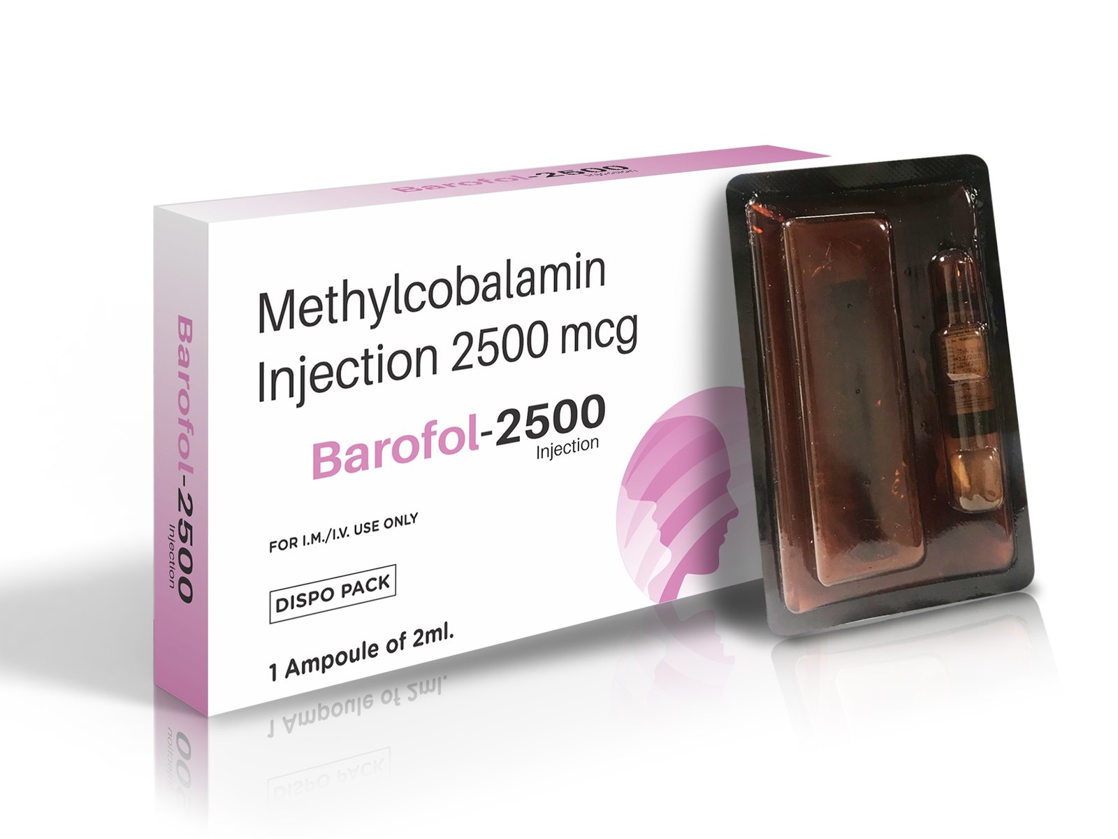 Methylcobalamin 2500 mcg Injection - BAROFOL 2500 Injection