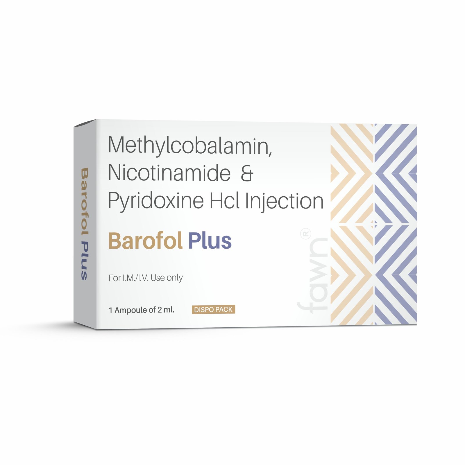 Methylcobalamin Nicotinamide & Pyridoxine HCl Injection – BAROFOL PLUS Injection - Fawn Incor