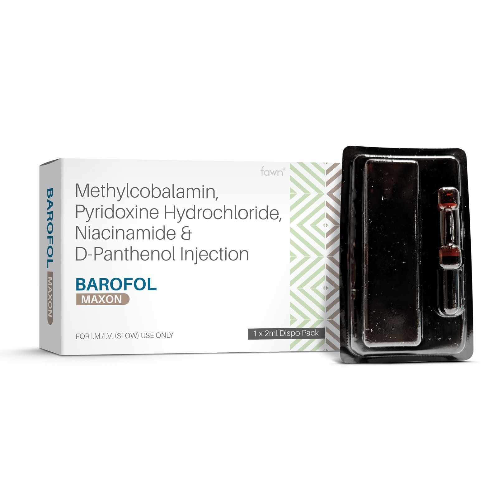 Methylcobalamin Pyridoxine Hydrochloride Niacinamide & D-Panthenol Injection - BAROFOL MAXON