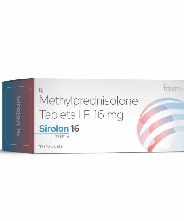 Methylprednisolone Tablets IP 16 Mg - SIROLON 16 - Fawn Incor