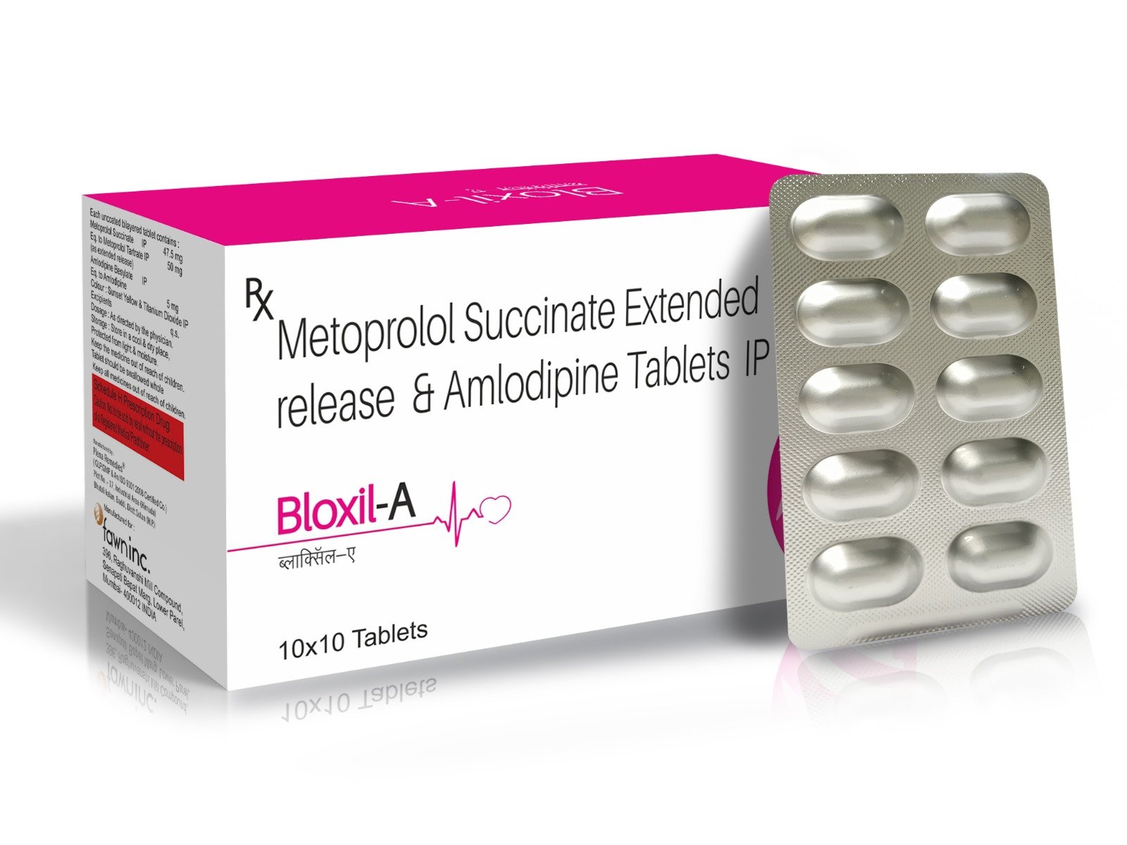 Metoprolol Succinate Extended Release & Amlodipine Tablets IP - BLOXIL A