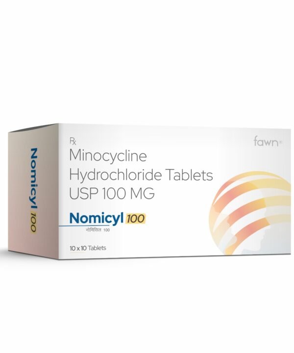 Minocycline Hydrochloride Tablets USP 100 Mg - NOMICYL 100 - Fawn Incor