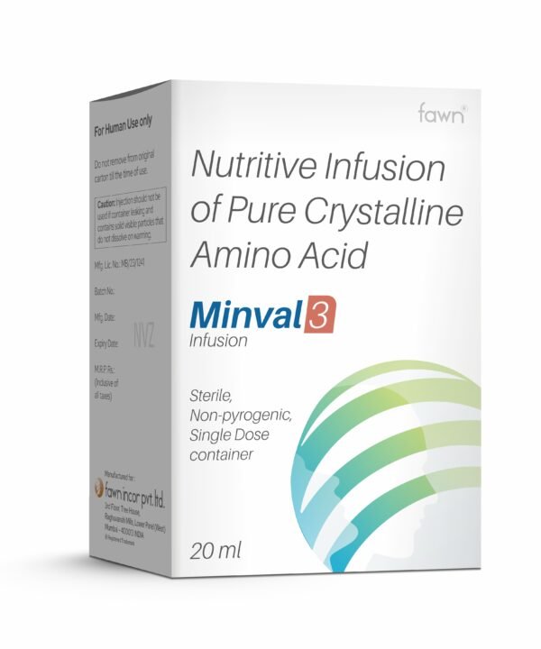 Nutritive Infusion Of Pure Crystalline Amino Acids - MINVAL 3 - Fawn Incor