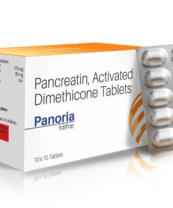 Pancreatin Activated Dimethicone Tablets - PANORIA