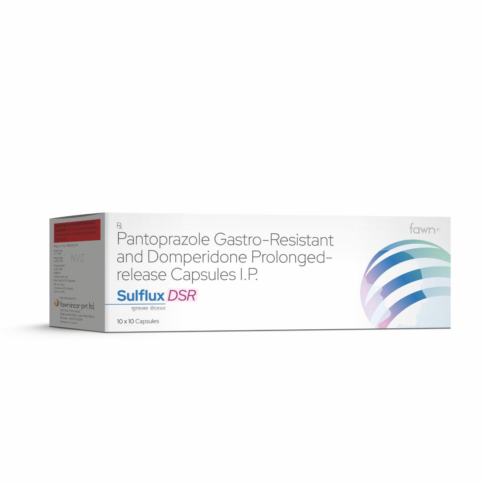 Pantoprazole Gastro-Resistant & Domperidone Prolonged Release Capsules IP - SULFLUX DSR Capsules