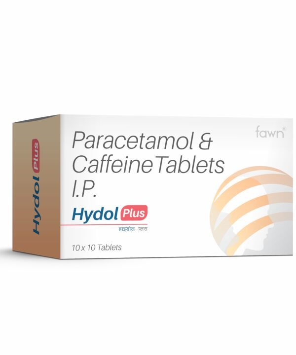 Paracetamol & Caffeine Tablets IP - HYDOL PLUS - Fawn Incor