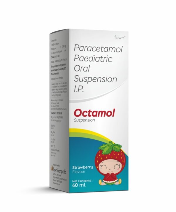 Paracetamol Pediatric Oral Suspension IP 250 Mg - OCTAMOL Suspension - Fawn Incor
