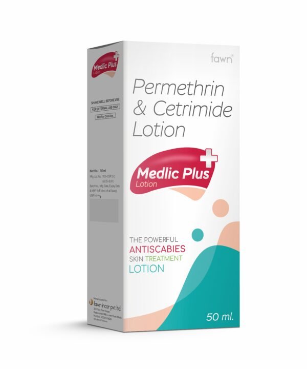Permethrin & Cetrimide Lotion - MEDLIC PLUS Lotion - Fawn Incor